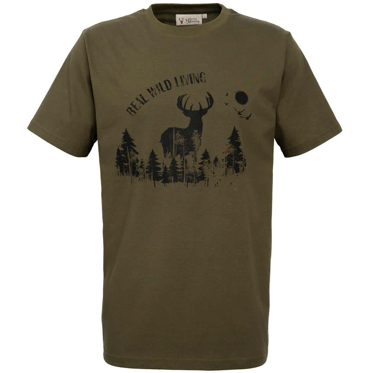 Robustes T-Shirt "Real Wild Living"