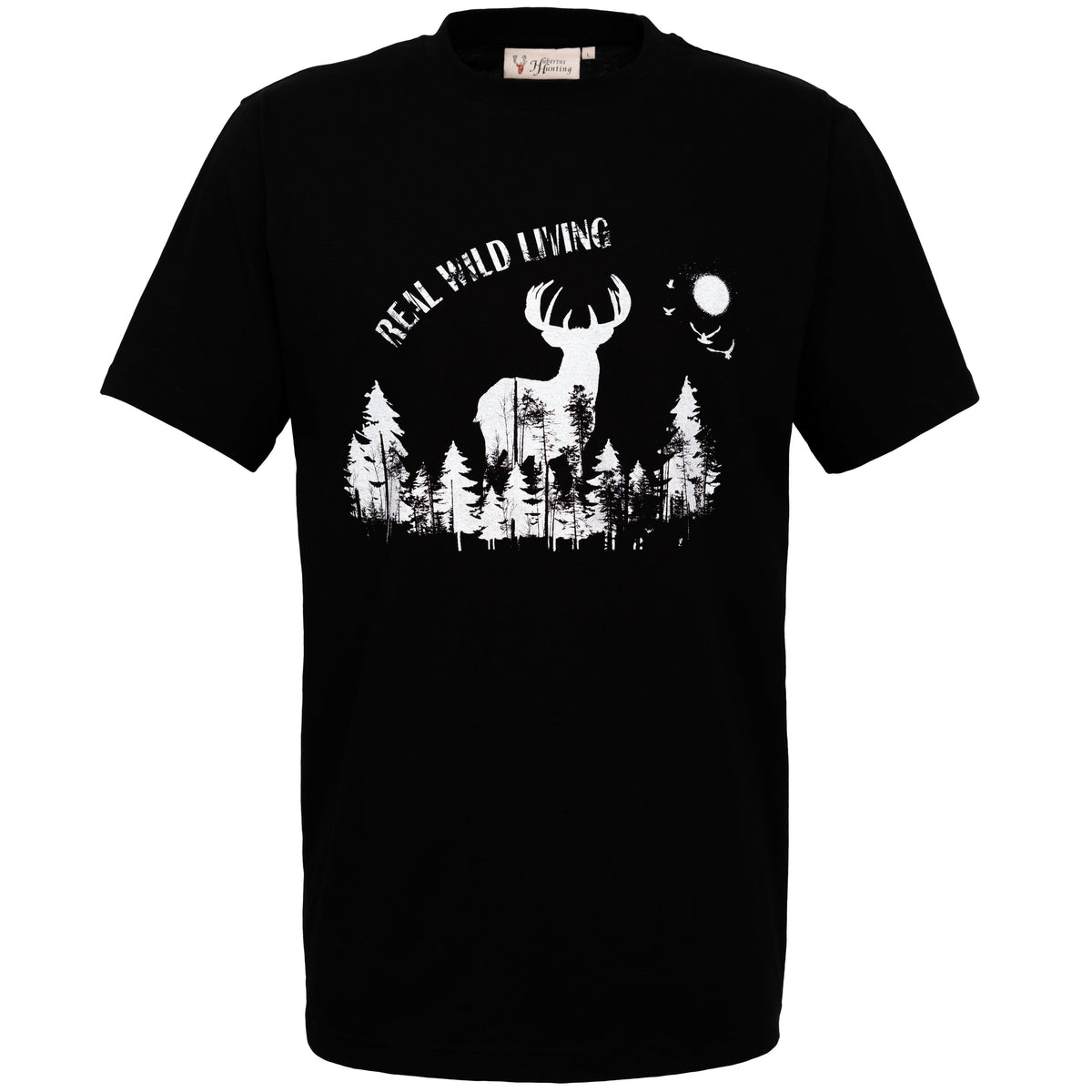 Robustes T-Shirt "Real Wild Living"