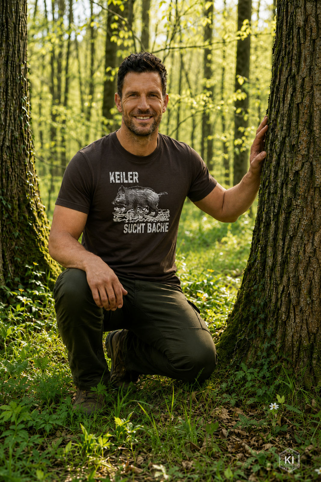 Robustes T-Shirt "Keiler sucht Bache"