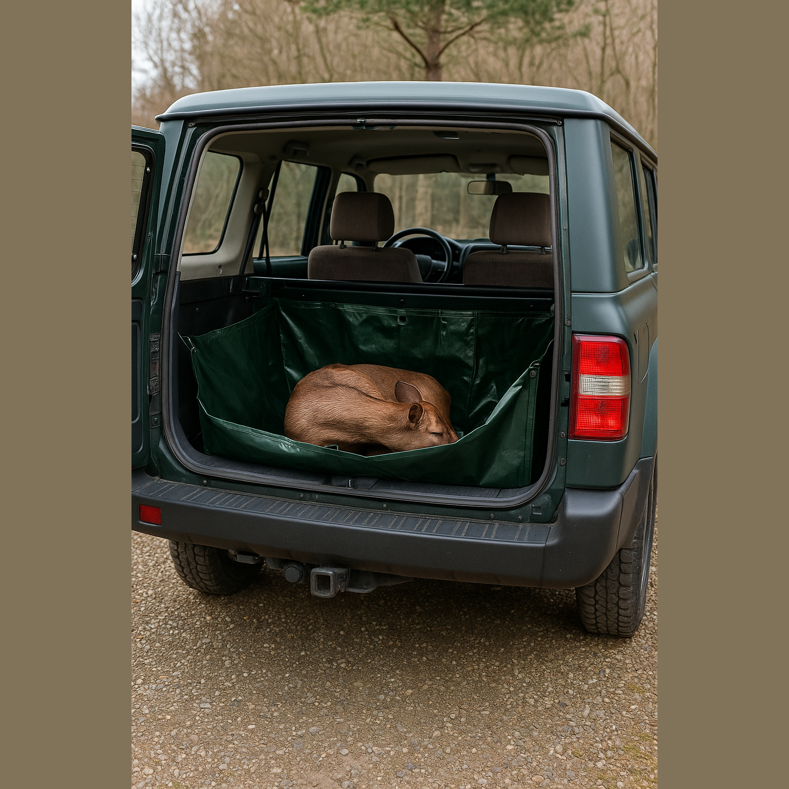 Foldable game recovery sled