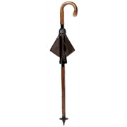 Hunting seat stick with leather seat