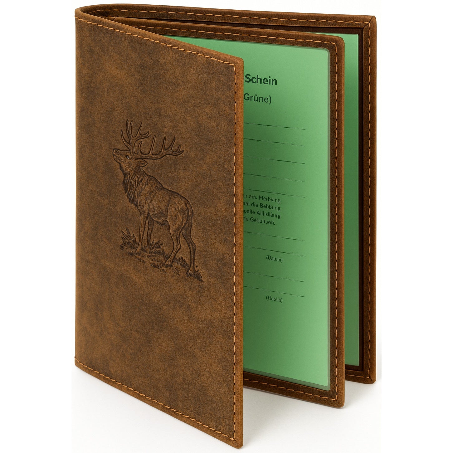 Handmade Hunting License Case "Deer"