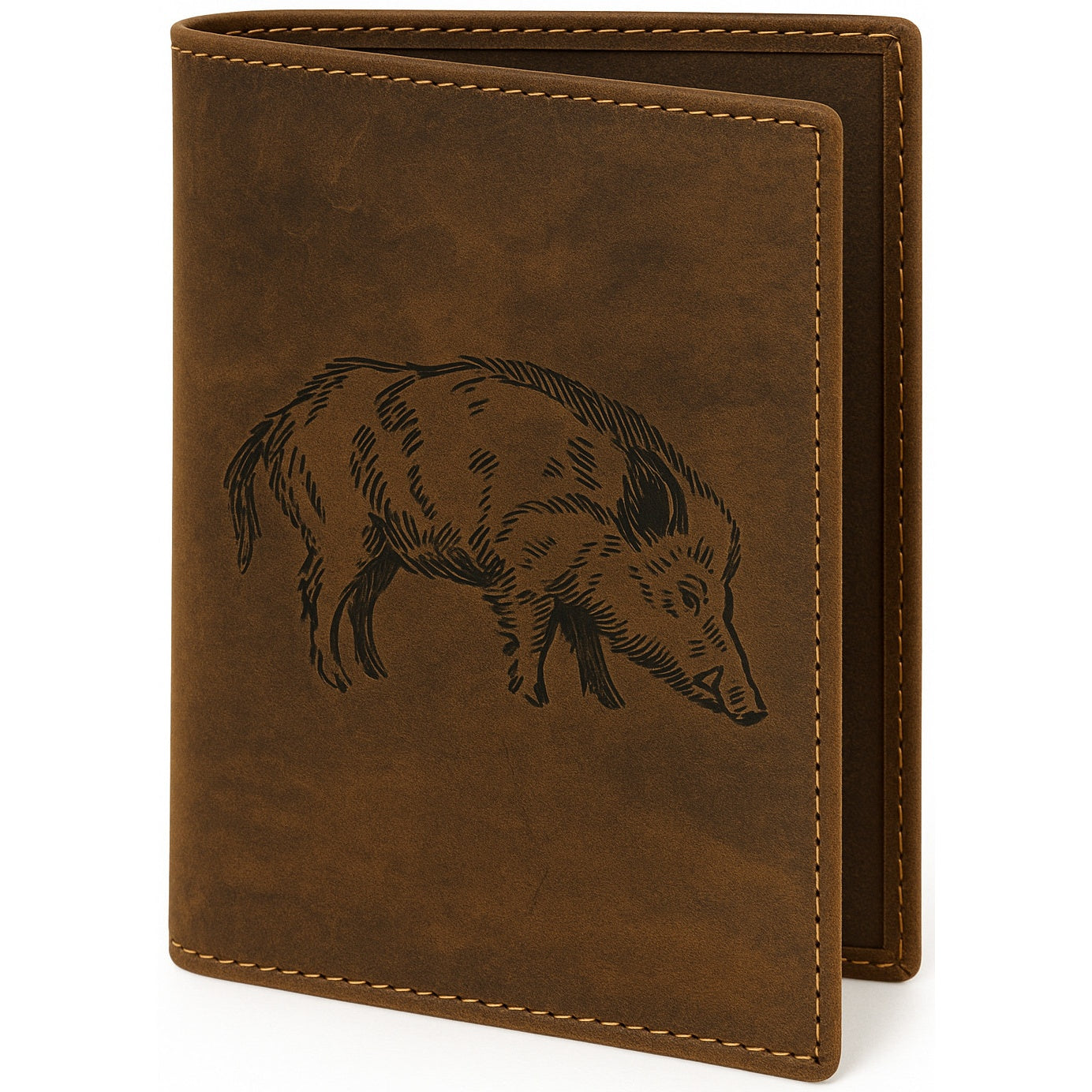 Handmade Hunting License Case "Boar"