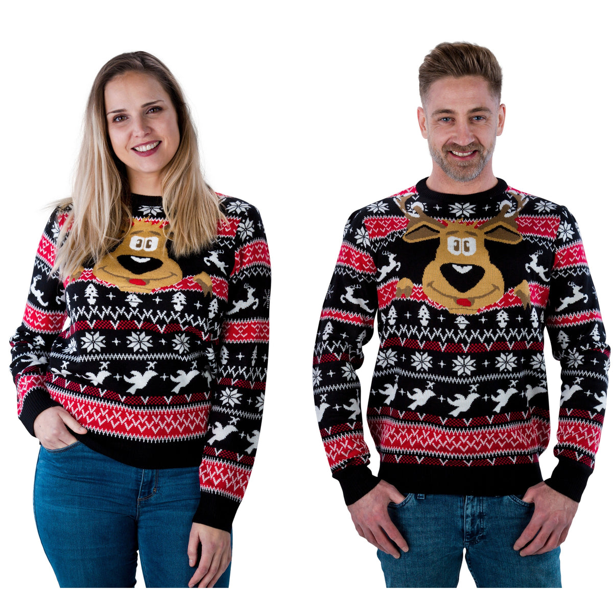 Weihnachtspullover "Rentier"