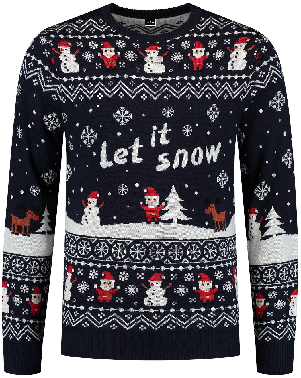 Weihnachtspullover "Let it snow"