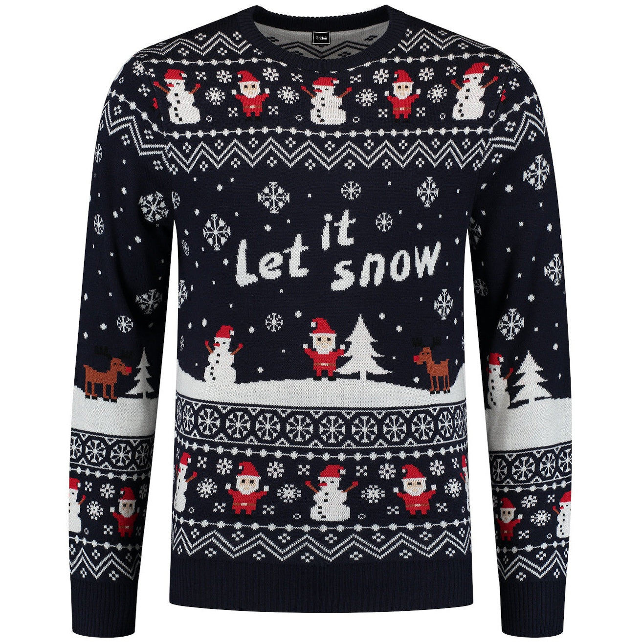 Weihnachtspullover "Let it snow"