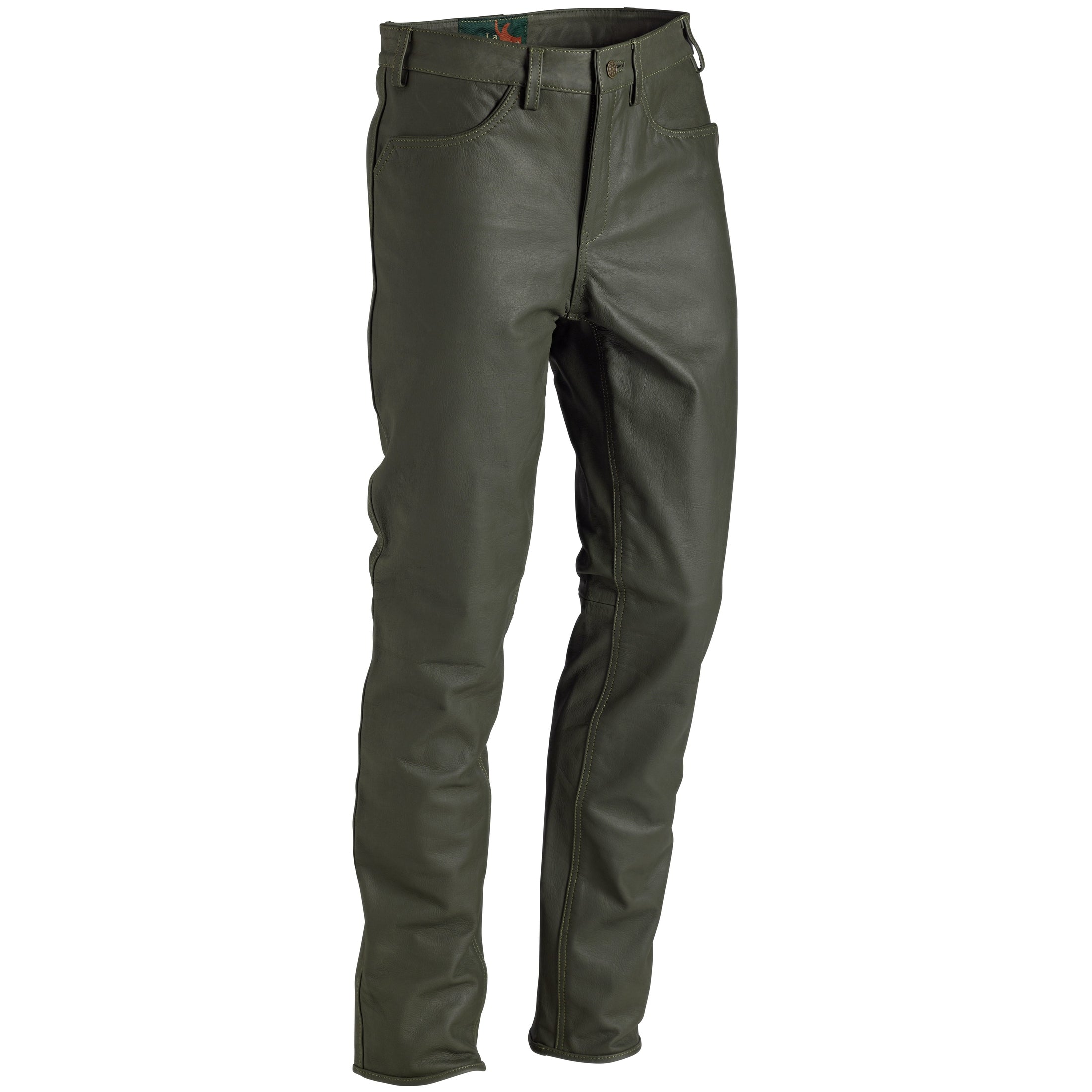 Women's buffalo leather trousers