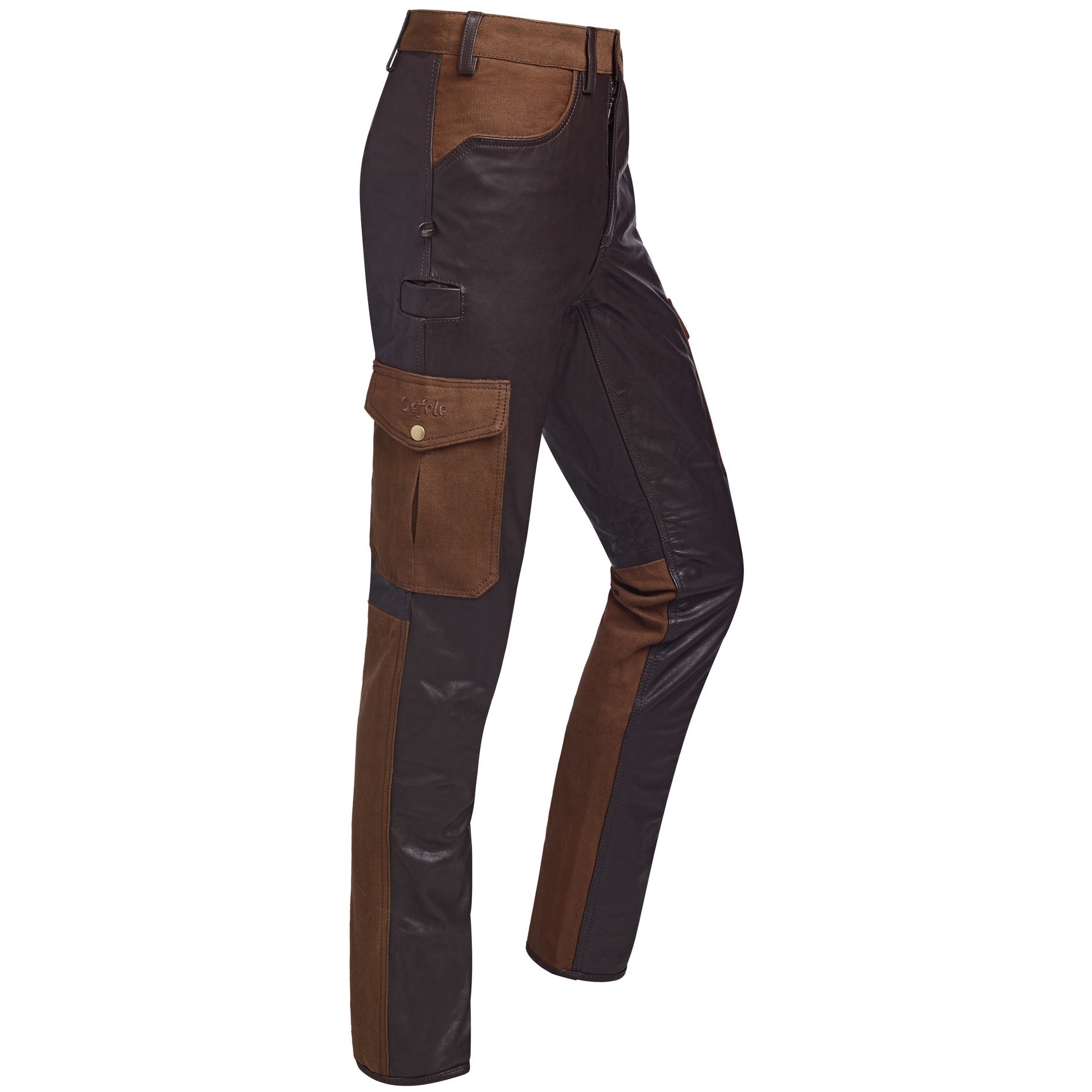 Robust Cargo Leather Trousers "Colmar"