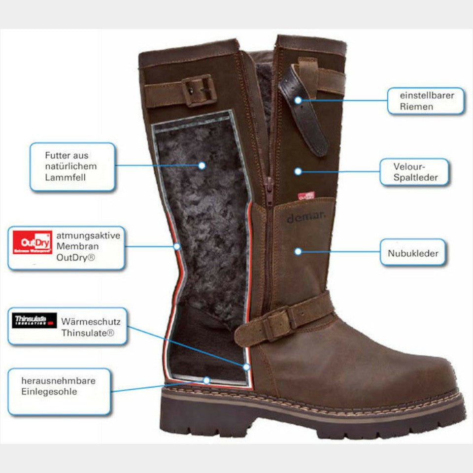 Fur-lined winter boot "Arktis"