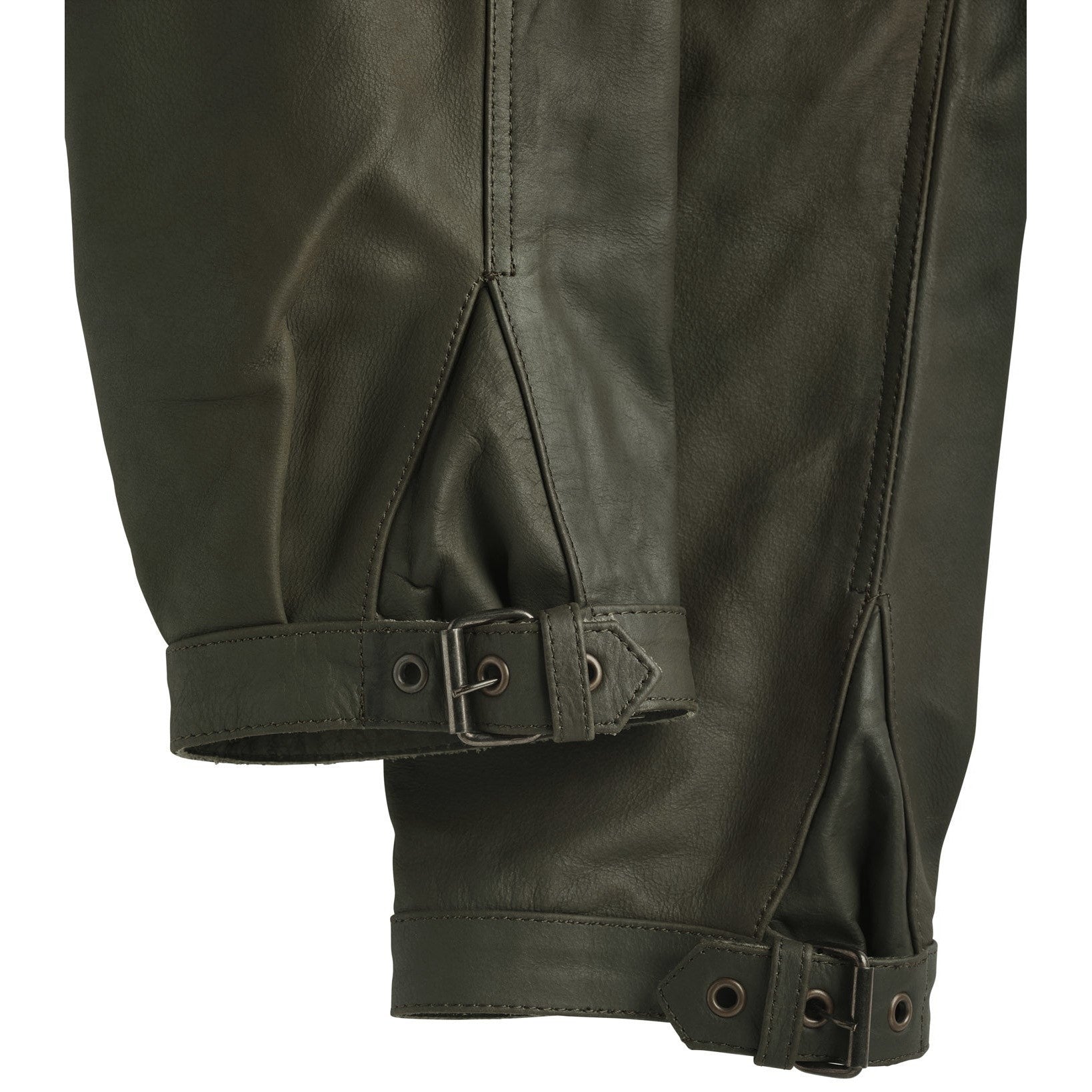 Durable buffalo leather knee-length breeches
