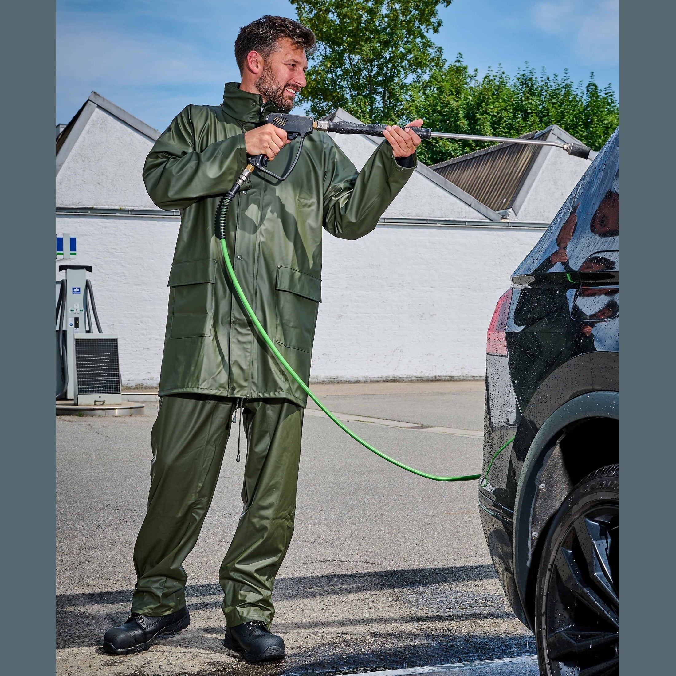 Elastische Regenjacke