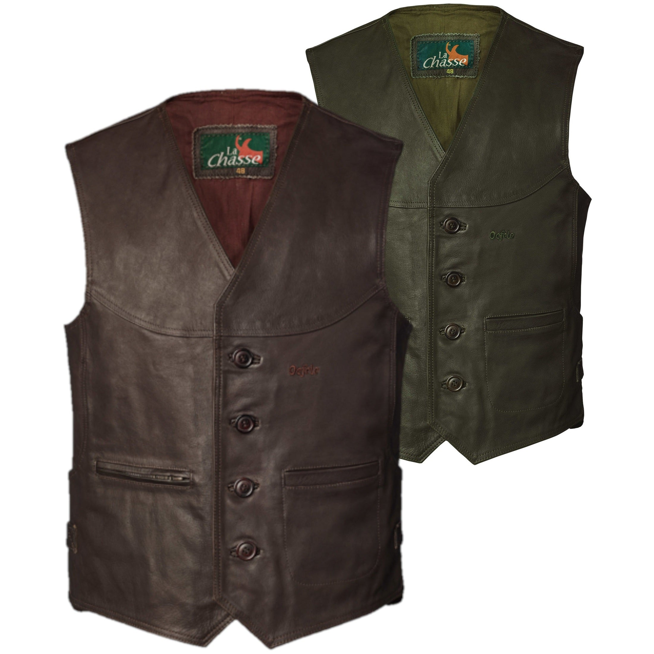 Strapazierfähige Büffellederweste