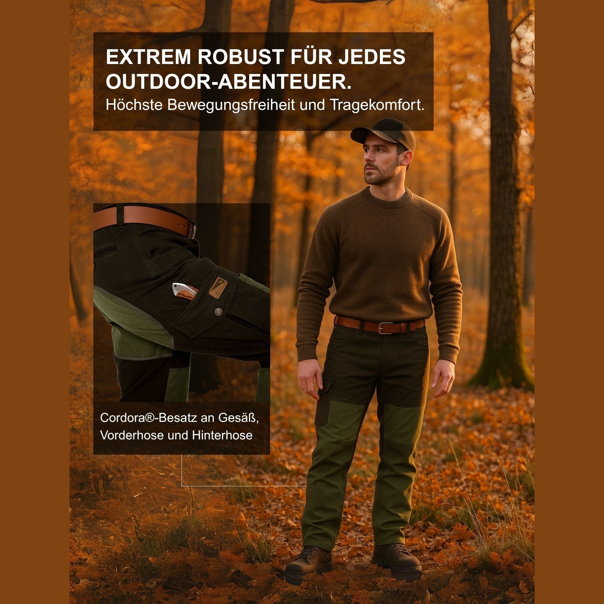 Stretch-Durchgehhose "Survival"