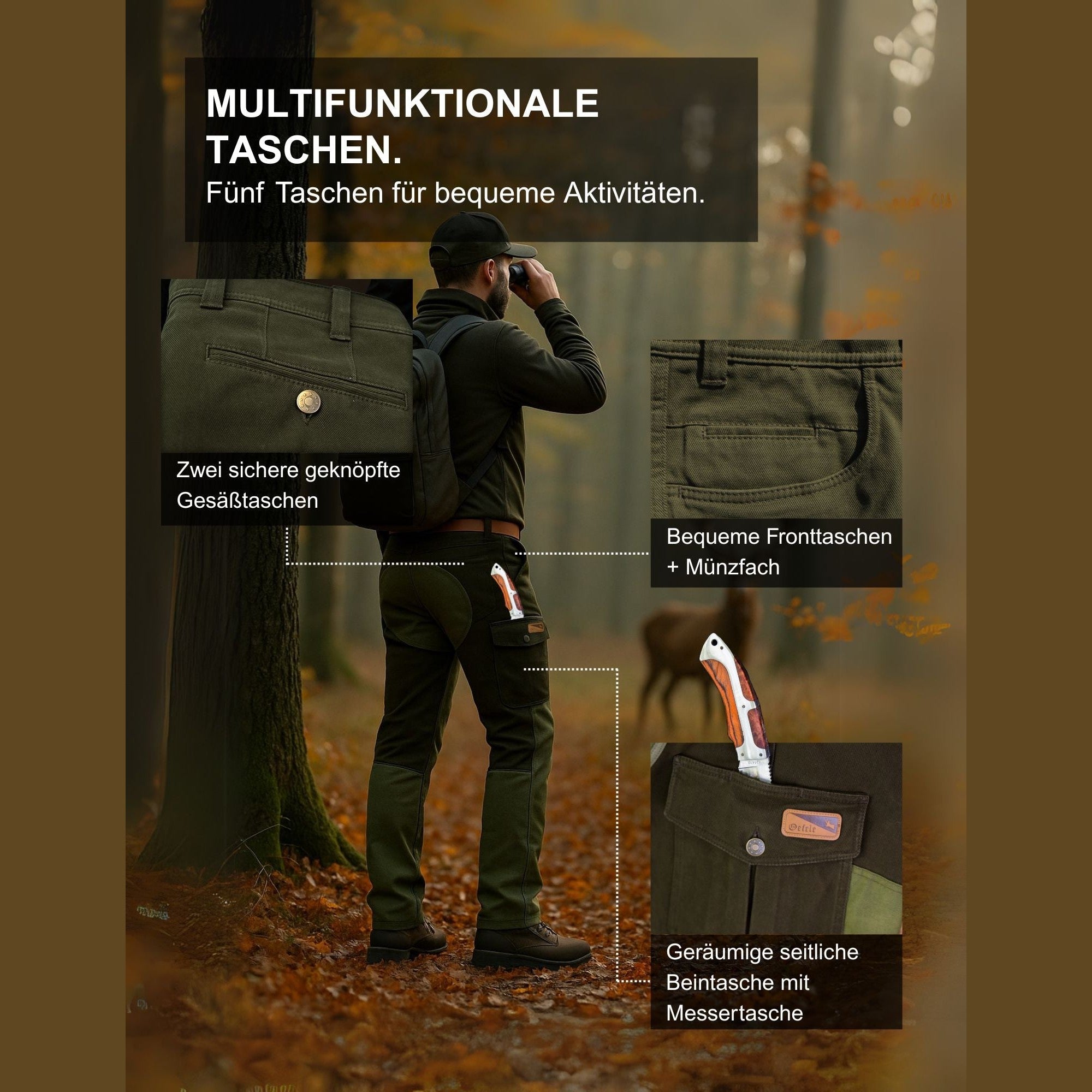 Stretch-Durchgehhose "Survival"