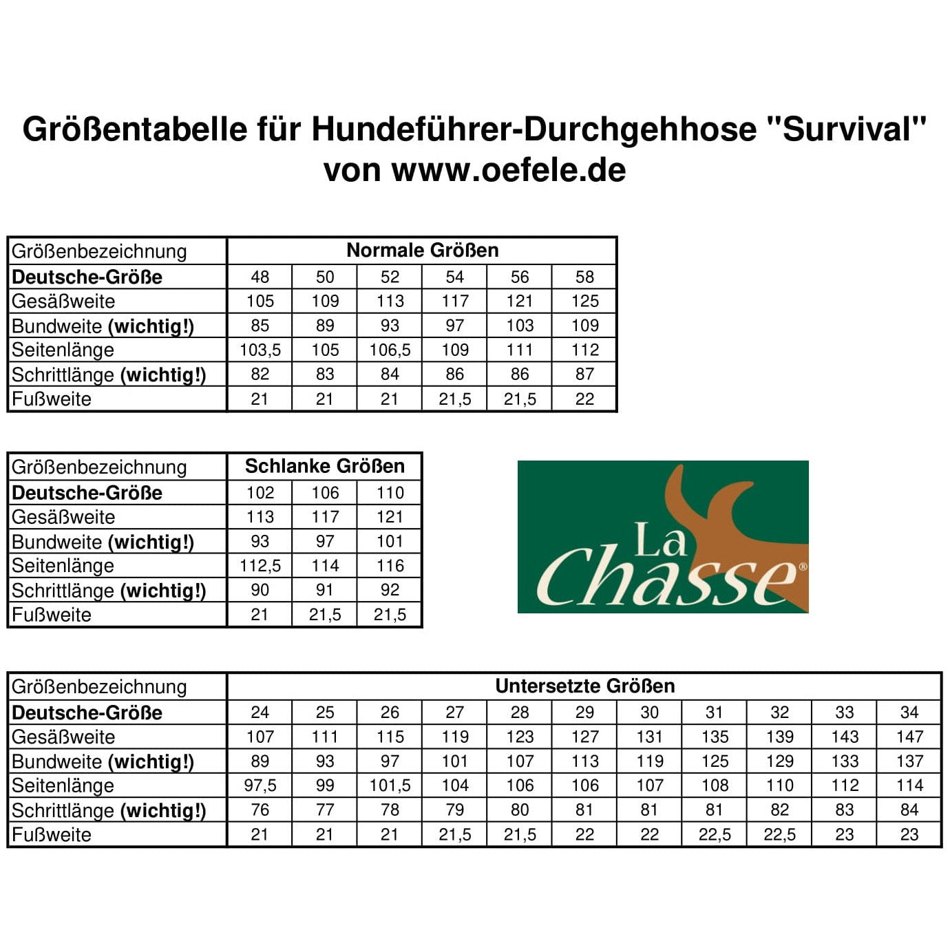Stretch-Durchgehhose "Survival"