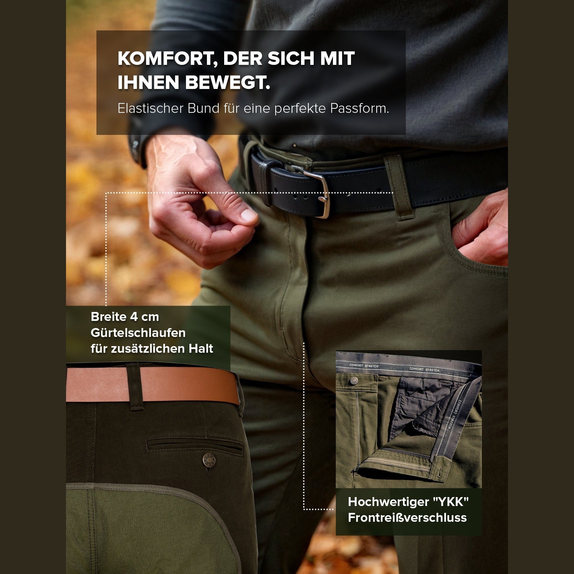Stretch-Durchgehhose "Survival"