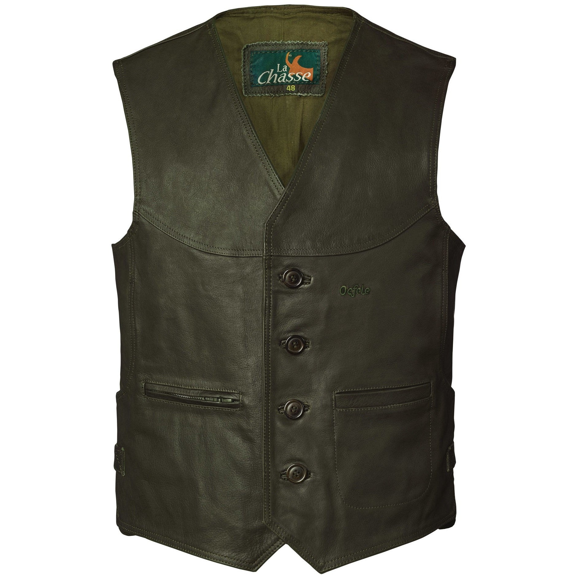 Strapazierfähige Büffellederweste