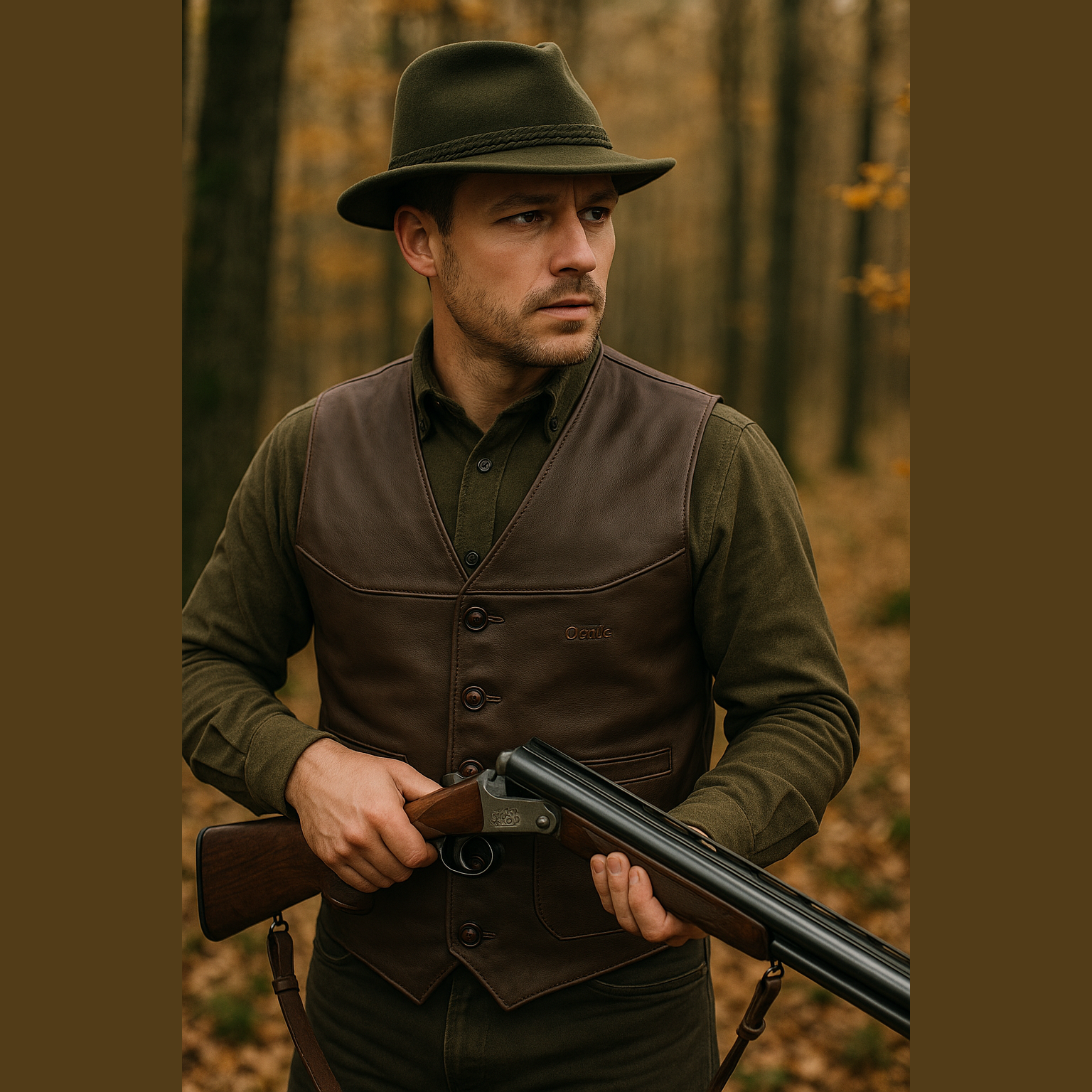 Strapazierfähige Büffellederweste