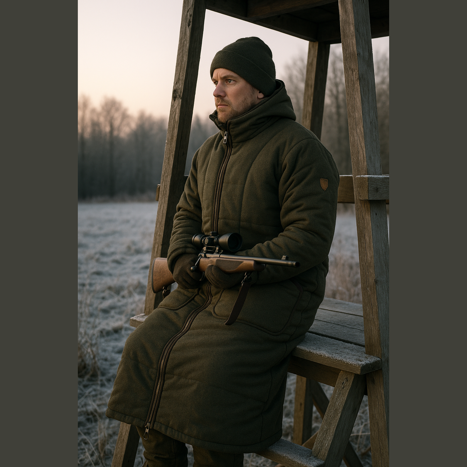 Loden Stalking Jacket with Foot Section