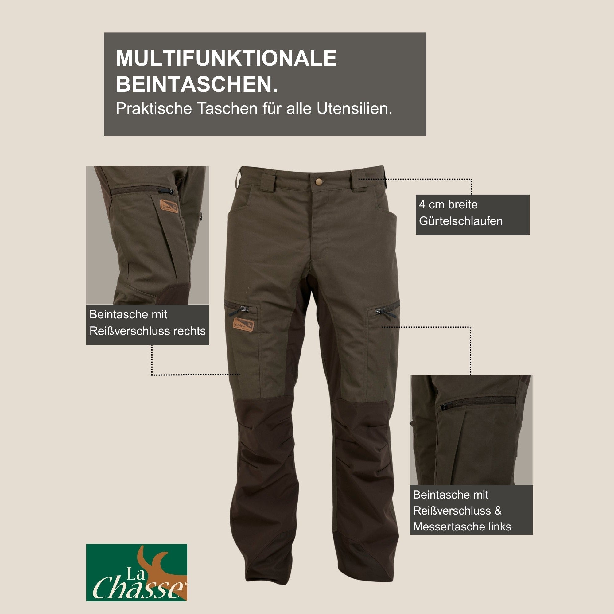 Stretch Functional Trousers "Denver"