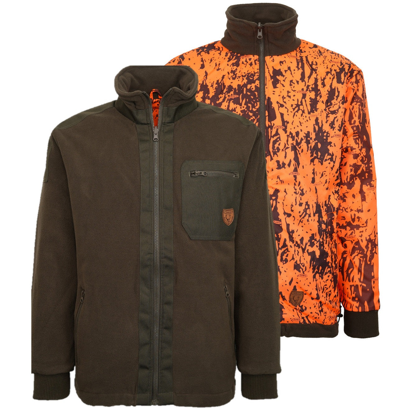 Flauschige Wende-Fleecejacke