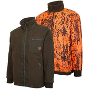 Reversible fluffy fleece jacket