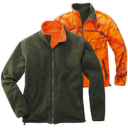 Reversible fleece jacket