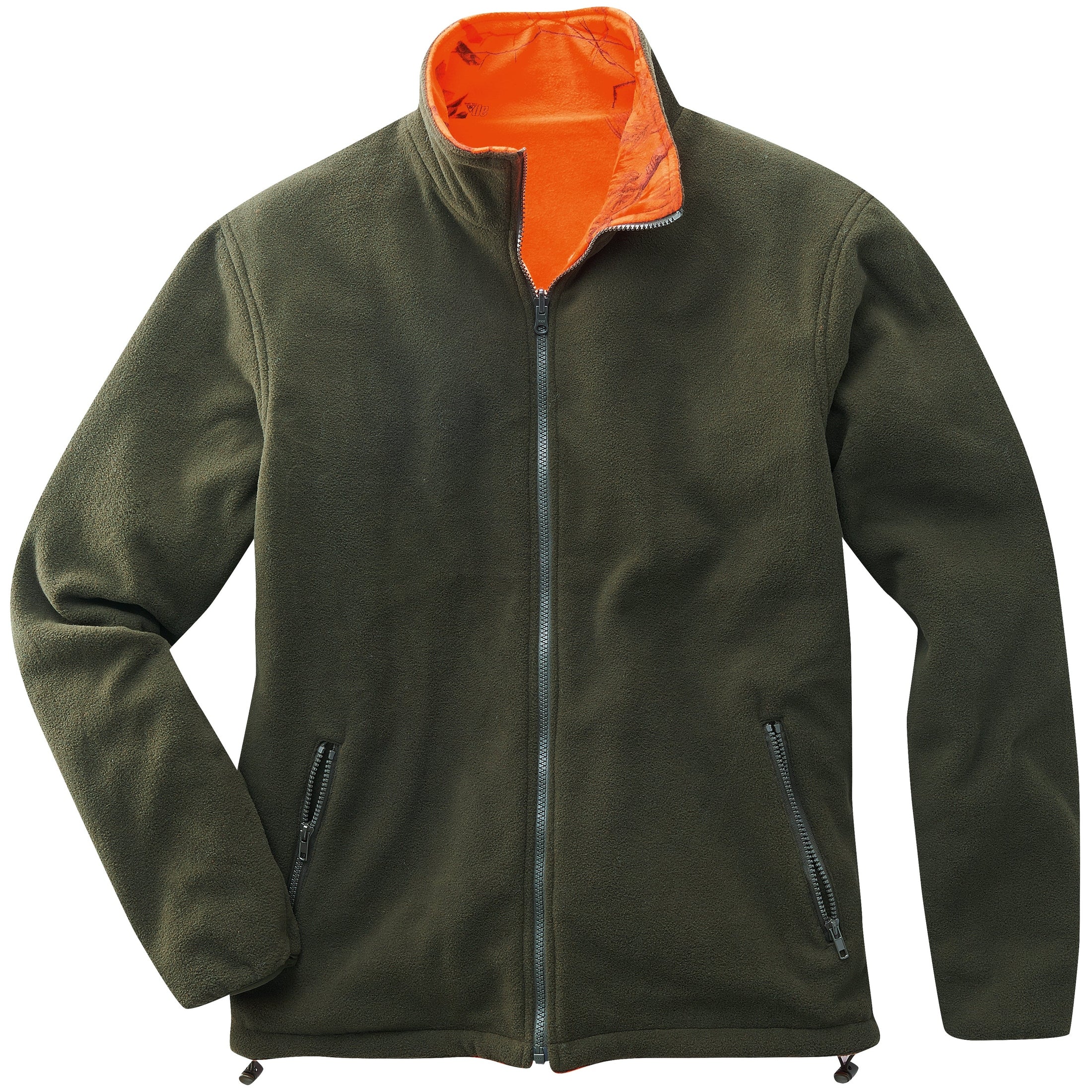 Reversible fleece jacket