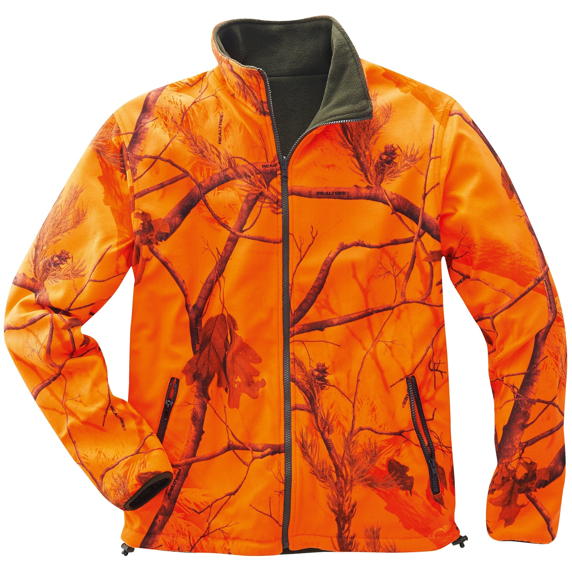 Reversible fleece jacket