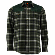 Flannel shirt with trim