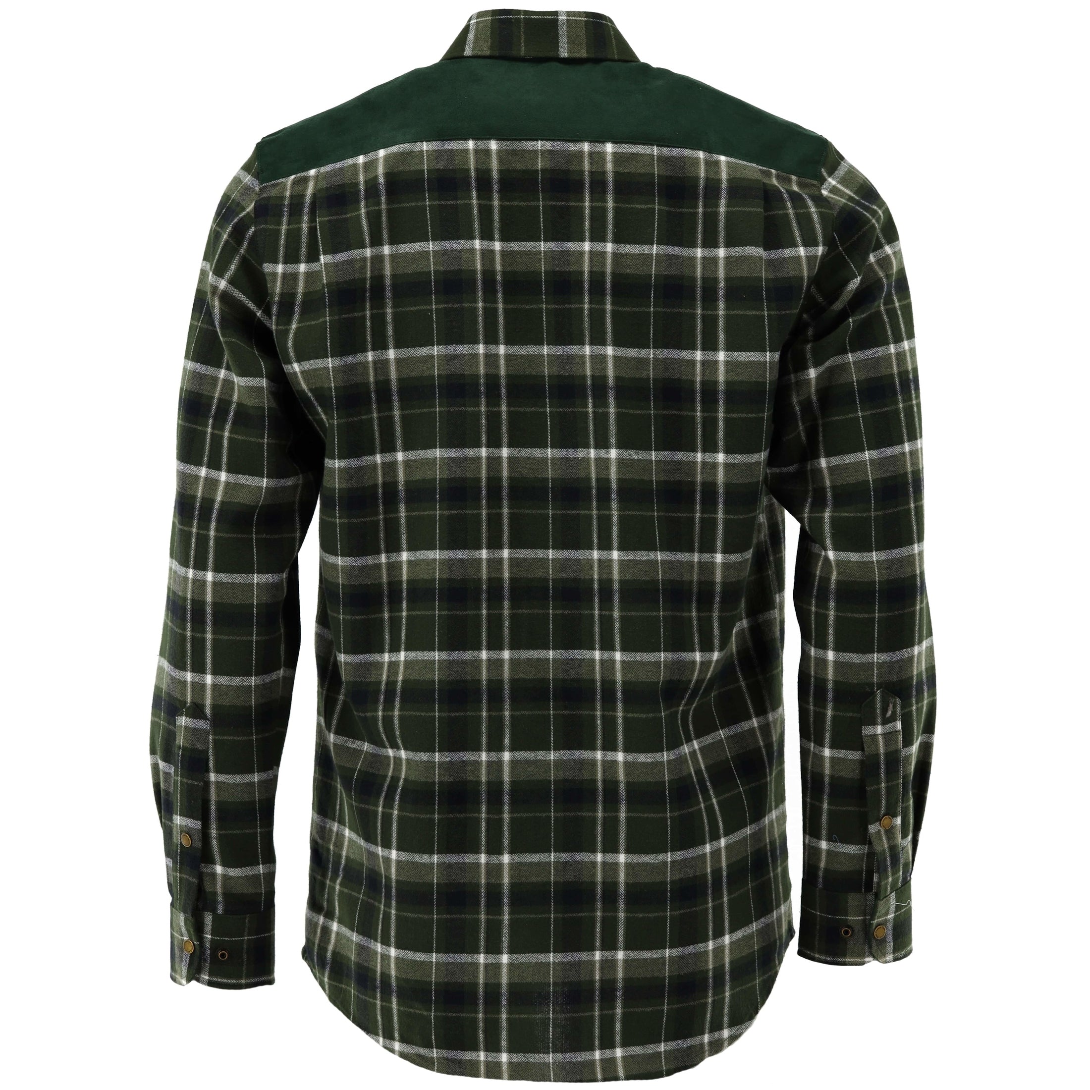 Flannel shirt with trim