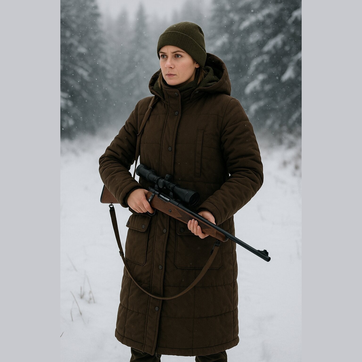 Ladies' Warm Microfleece Hunting Coat