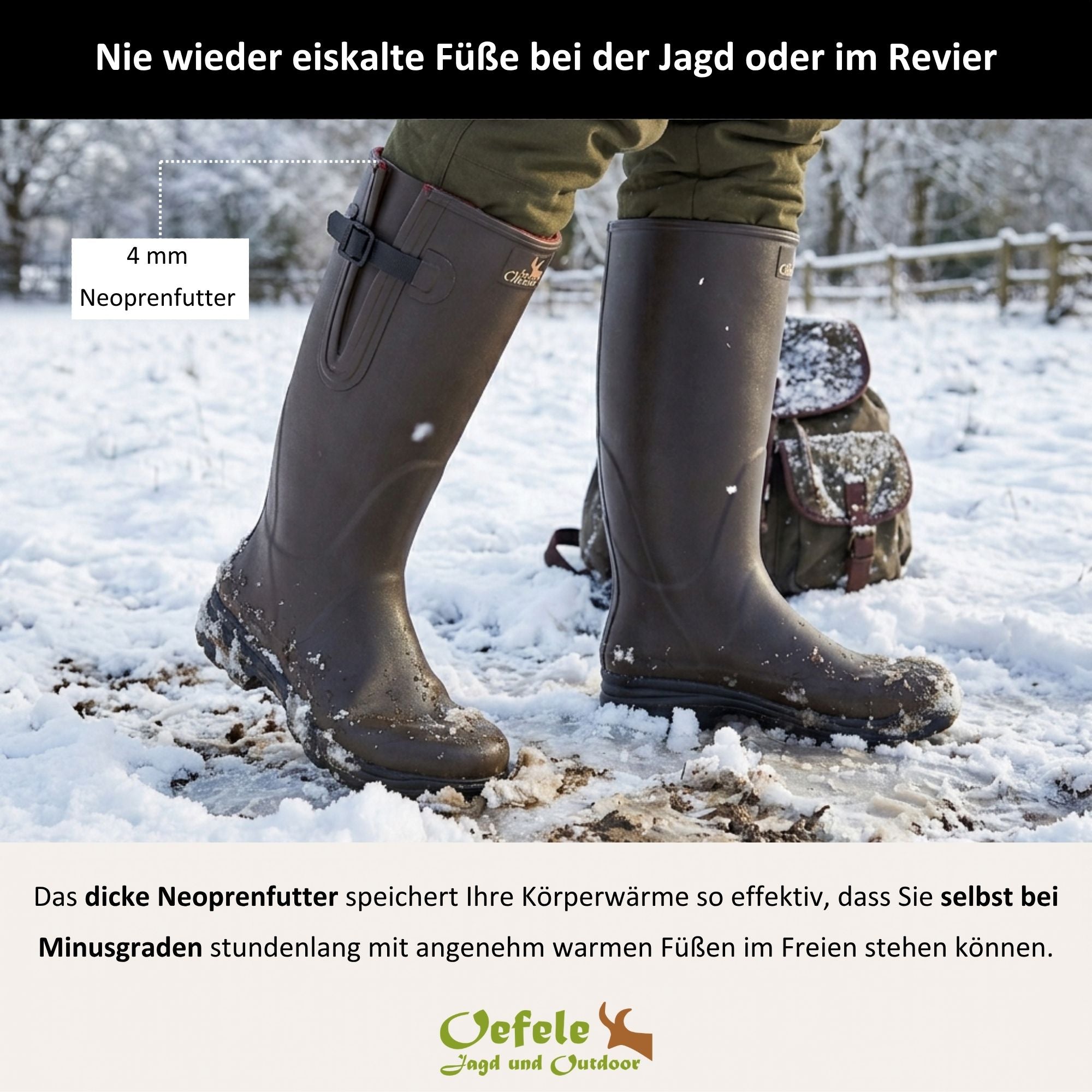 Robust "Nizza" Neoprene Rubber Boot