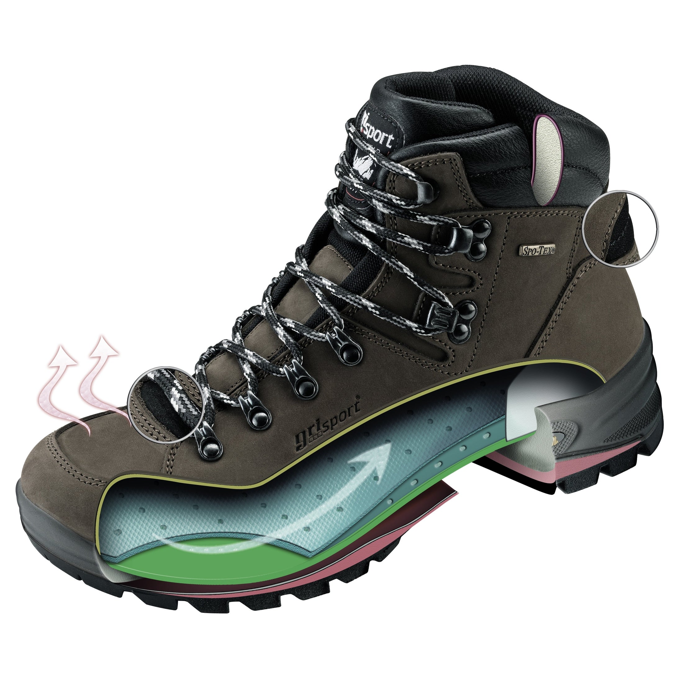 Fußbequemer Trekkingstiefel "Montana"