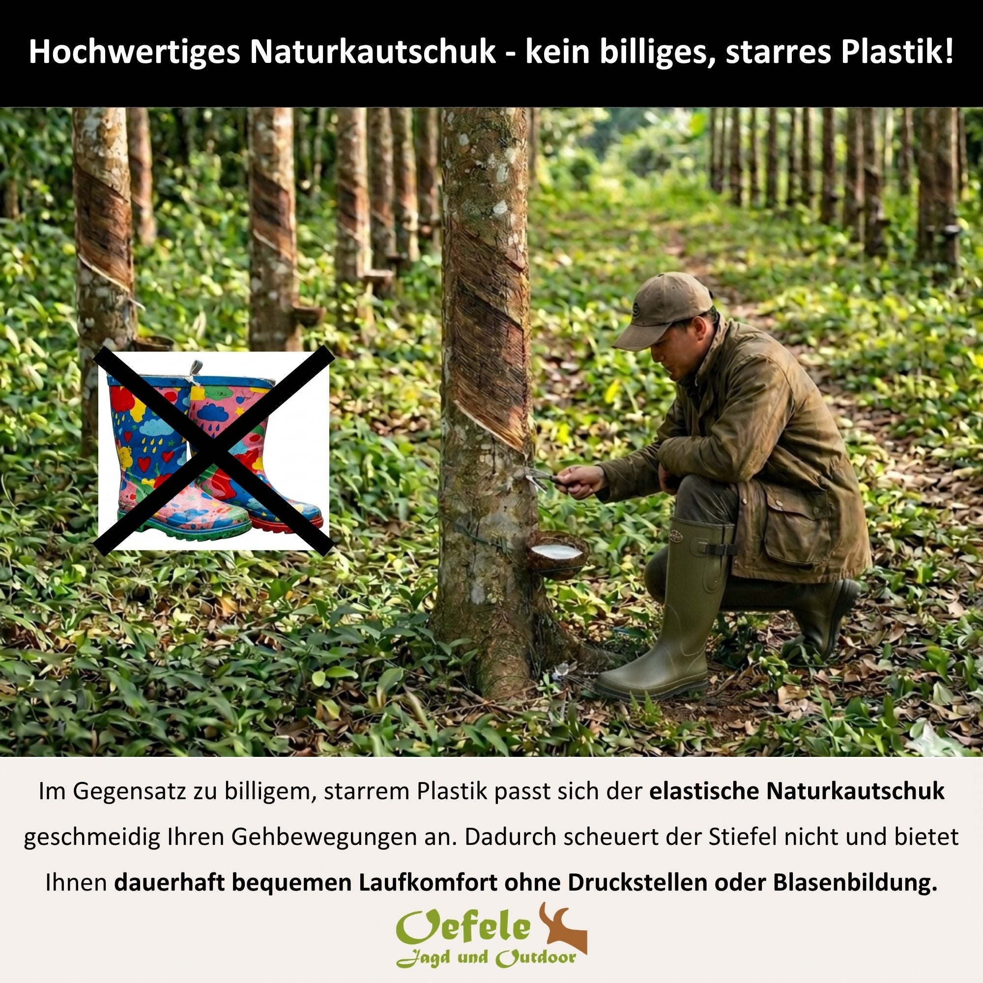 Naturkautschuk-Gummistiefel "Brest"