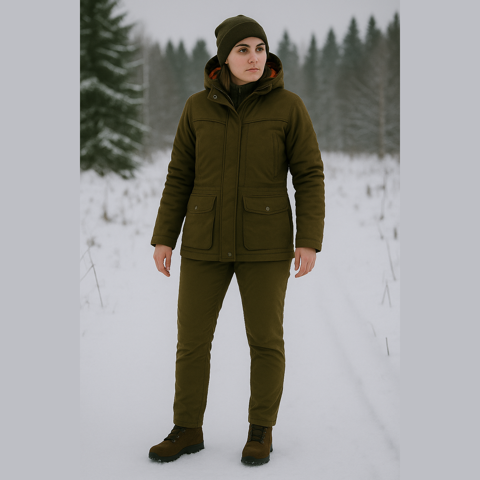 Snuggly warm ladies' hunting trousers