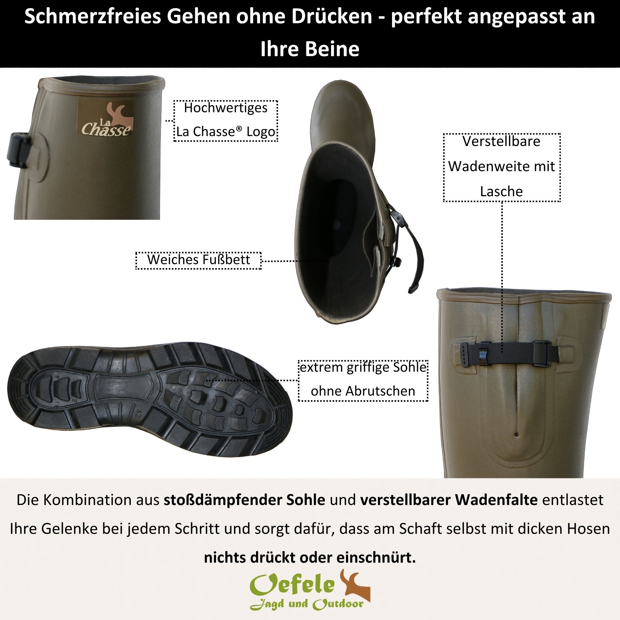 Naturkautschuk-Gummistiefel "Brest"