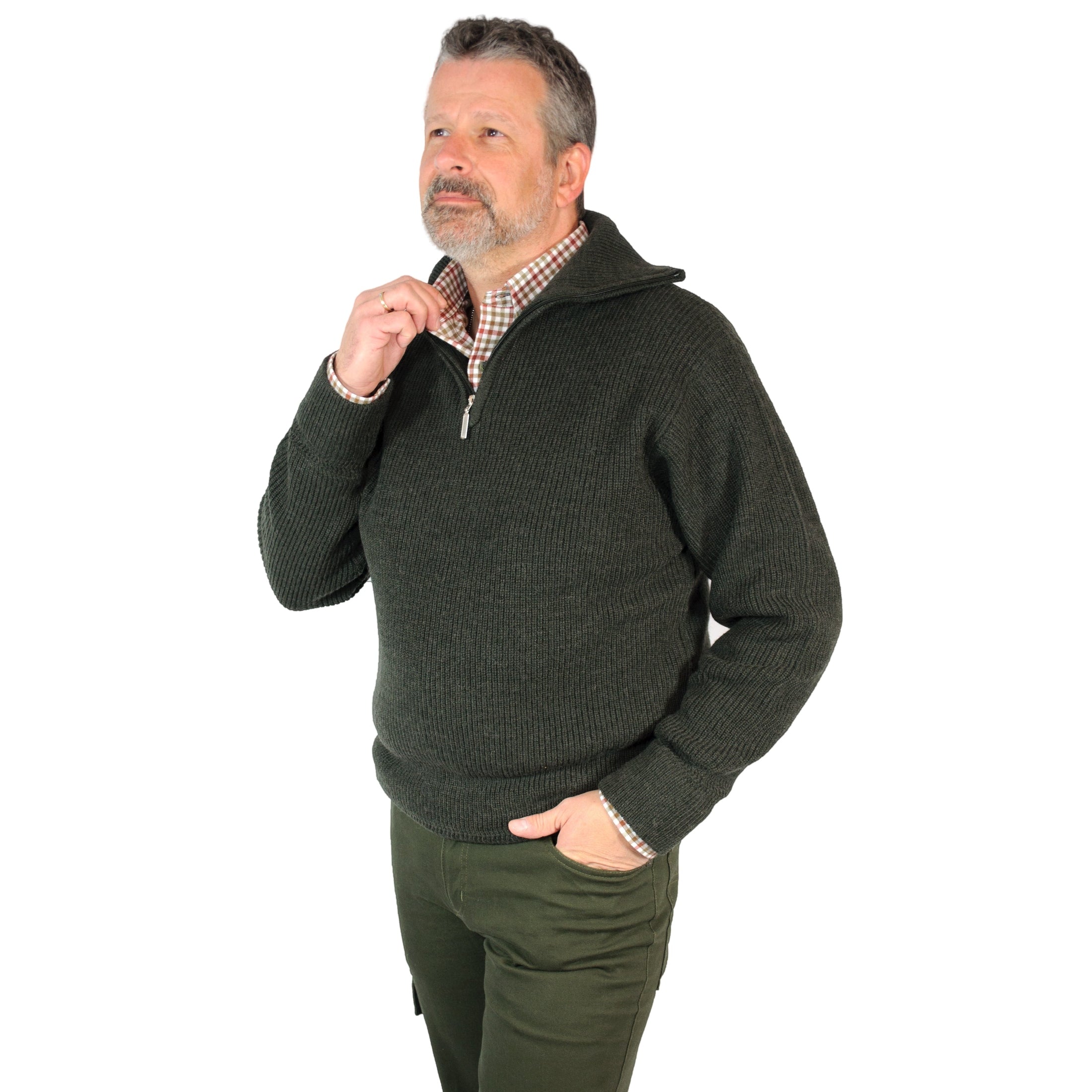 Warmer Jagdpullover in Troyerform