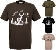 Robustes T-Shirt "Real Wild Living"