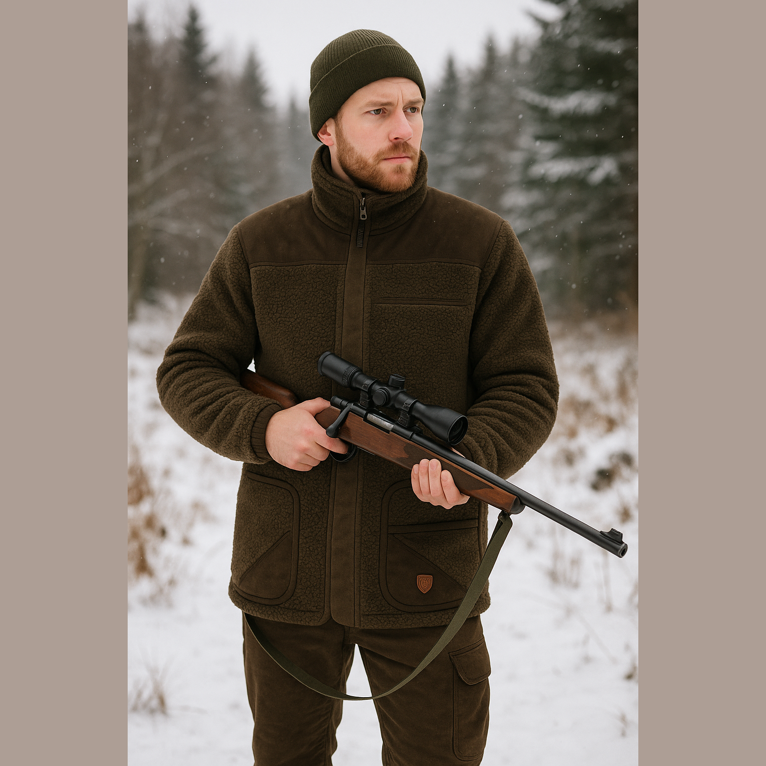 Scandinavian fleece jacket