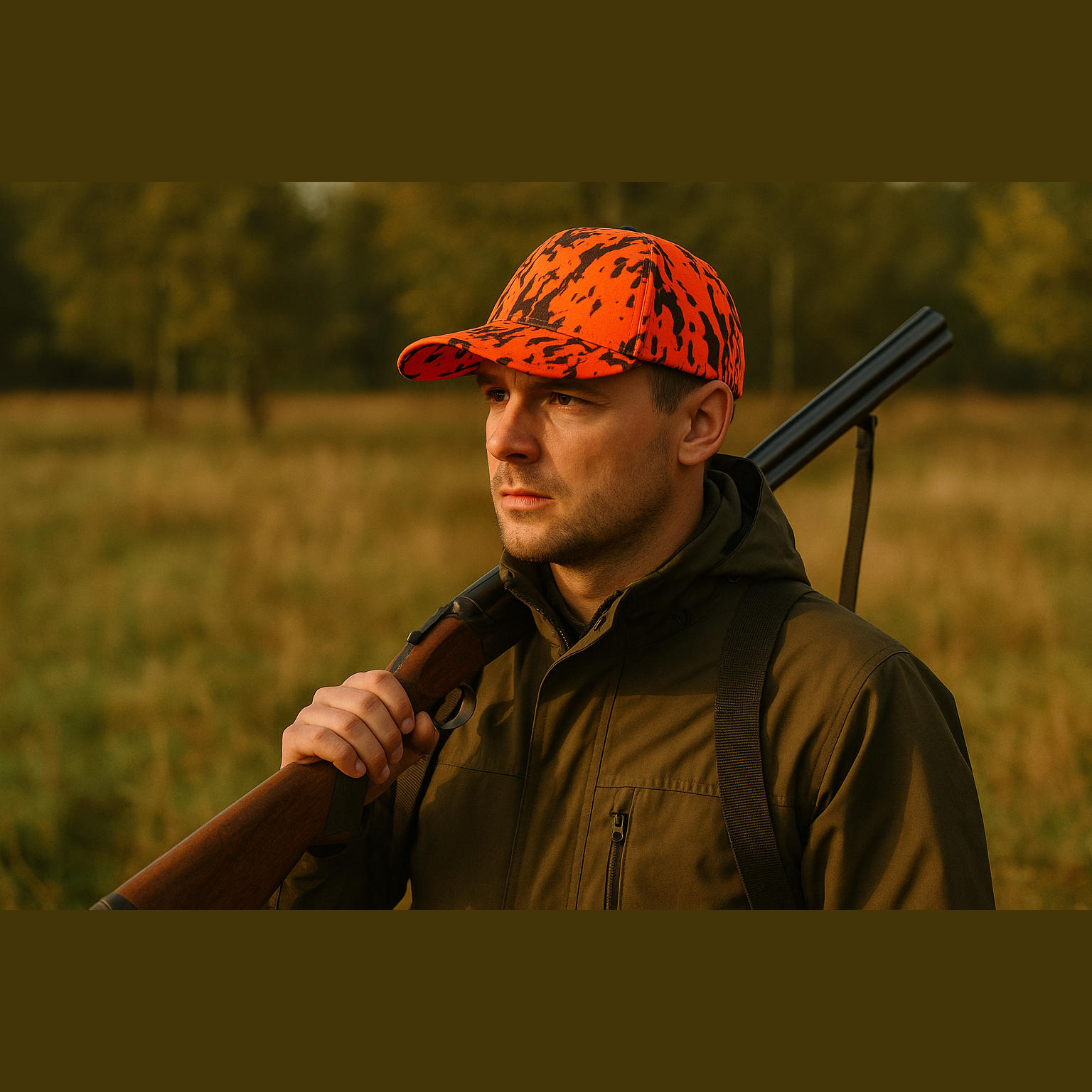 Camo Signal Cape | One Size | Signal Orange
