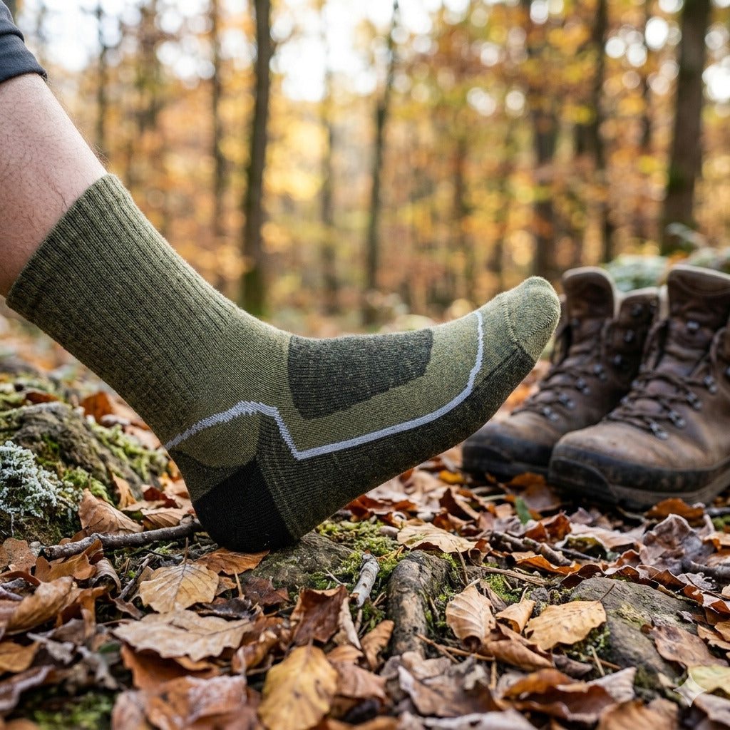 Flauschige Merino-Outdoorsocken